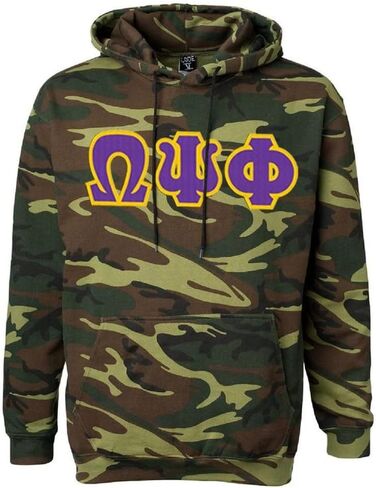 Omega Psi Phi Camo Pullover Hooded Sweatshirt in Saudi Arabia