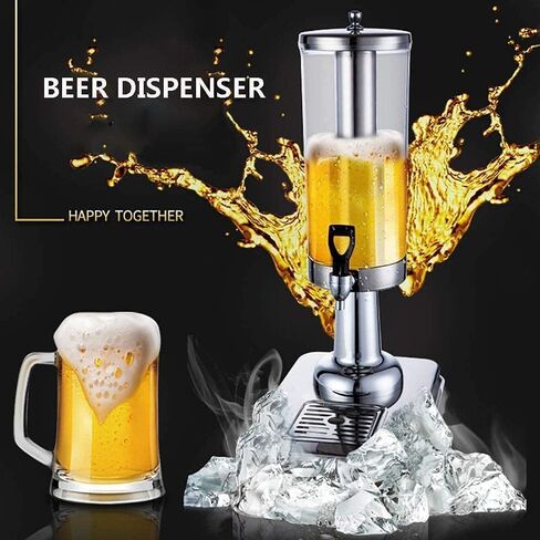 TIST Beer Drinks Dispenser Beer Dispenser, Juice Dispenser, Hotel Juice Dispenser, Single Can Hotel Beverage Machine, Stainless Steel Beverage Dispenser Home Bar Cask Ale Dispenser(Gold) in Saudi Arabia
