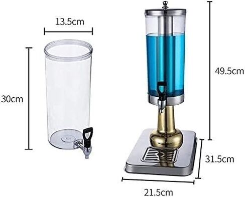 TIST Beer Drinks Dispenser Beer Dispenser, Juice Dispenser, Hotel Juice Dispenser, Single Can Hotel Beverage Machine, Stainless Steel Beverage Dispenser Home Bar Cask Ale Dispenser(Gold) in Saudi Arabia