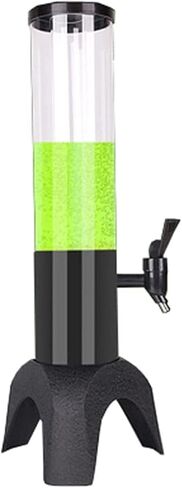 Beer Drinks Dispenser Beer Dispenser Beer Tower Dispenser 1.5L Transparent Beverage Tower Dispenser with Colored Lights and Detachable Ice Tube Home Bar Cask Ale Dispenser in Saudi Arabia
