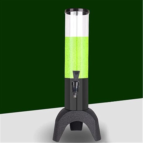 Beer Drinks Dispenser Beer Dispenser Beer Tower Dispenser 1.5L Transparent Beverage Tower Dispenser with Colored Lights and Detachable Ice Tube Home Bar Cask Ale Dispenser in Saudi Arabia