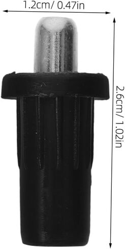 GLEAVI 50pcs Spring Loaded Repair for Cabinet Door Black Iron Plastic DIY Furniture Fitting Connector in Saudi Arabia