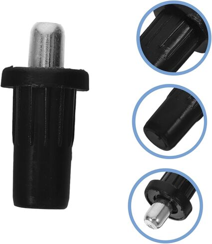 GLEAVI 50pcs Spring Loaded Repair for Cabinet Door Black Iron Plastic DIY Furniture Fitting Connector in Saudi Arabia