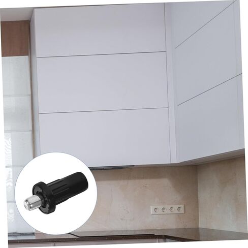 GLEAVI 50pcs Spring Loaded Repair for Cabinet Door Black Iron Plastic DIY Furniture Fitting Connector in Saudi Arabia