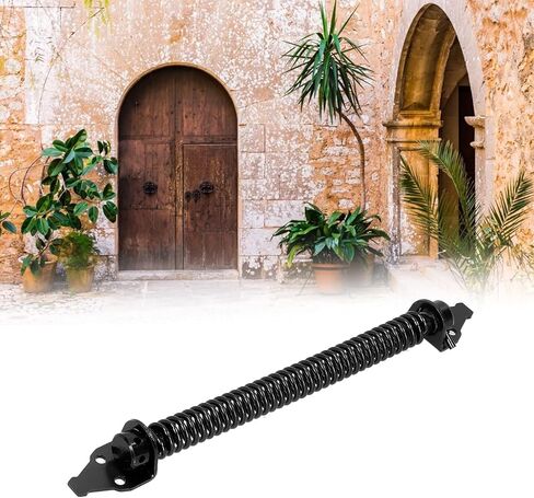 Adjustable Door Gate Spring Automatic Close Hinge, Carbon Steel, Door Supplies, Easy Install, Suitable for Wooden Boxes Courtyard Gates in Saudi Arabia
