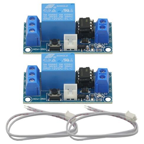 2pcs 1 Channel DC 12V Latching Relay Module with Touch Bistable Switch One Channel Relay Switch in Kuwait
