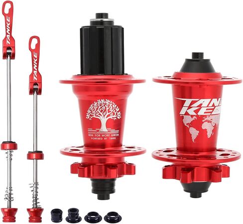 HXBER Bike Hub Mountain Bike Bike Front & Rear Hub Set 36 Holes 6 Bearings with Quick Release in Saudi Arabia