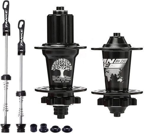 HXBER Bike Hub Mountain Bike Bike Front & Rear Hub Set 36 Holes 6 Bearings with Quick Release in Saudi Arabia