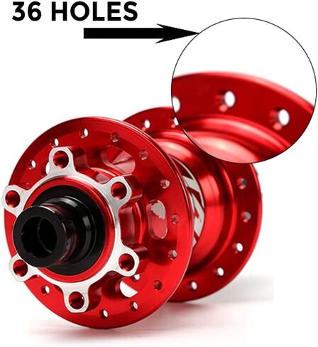 HXBER Bike Hub Mountain Bike Bike Front & Rear Hub Set 36 Holes 6 Bearings with Quick Release in Saudi Arabia