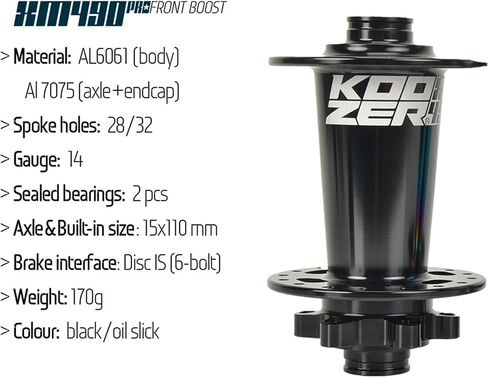 BestParts XM490 Pro Boost MTB Front/Rear Hub 32 Hole 6 Bolt 72HD Alloy Disc Brake HG Hub Compatible with Shimano 8-11 Speed and Sram 8-10 Speed in Saudi Arabia
