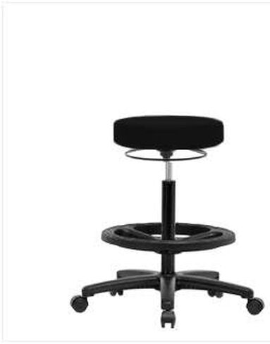 Thomas VHBSO-RG-CF-RG-c8569 High Bench Height Stool with Black Nylon Base, Chrome Foot Ring, Glide, Vinyl, Burgundy in Saudi Arabia