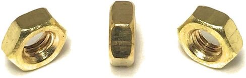 M4-0.7 Solid Brass Brass DIN934 METRING HEX NUT 4MMX0.7MM QTY: 50 in Saudi Arabia