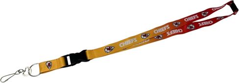 Pro Specialties Group NFL Kansas City Chiefs Ombre Lanyard, Team Colors, One Size in Saudi Arabia