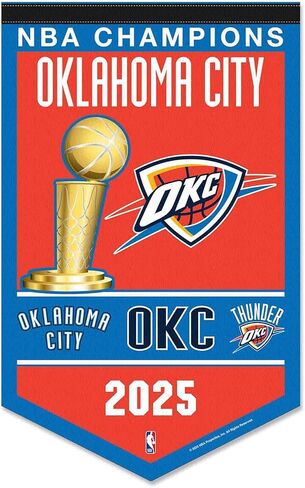 Wincraft Oklahoma City Thunder 2025 Banner Champions Banner in Saudi Arabia
