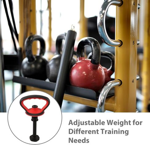 POPETPOP Adjustable Kettle Bell Handle for Home Gym Versatile Dumbbell Grip with Base Nut for Secure Workouts for Weightlifting Strength Training and Bodybuilding in Saudi Arabia