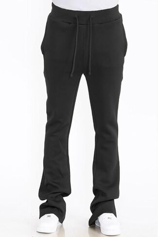 Weiv Gear Men Cotton Tech Fleece Specepants مفتوحة أسفل الجيوب مع صناديق جماعية متدلية in Kuwait