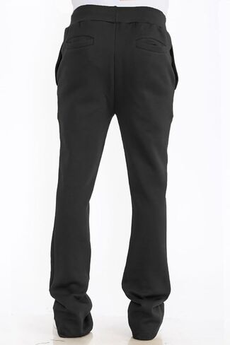 Weiv Gear Men Cotton Tech Fleece Specepants مفتوحة أسفل الجيوب مع صناديق جماعية متدلية in Kuwait