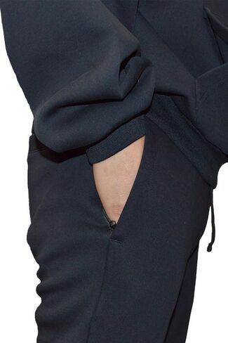 Weiv Gear Men Cotton Tech Fleece Specepants مفتوحة أسفل الجيوب مع صناديق جماعية متدلية in Kuwait