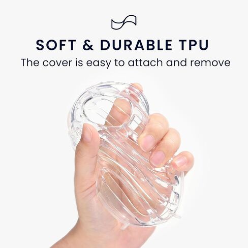حالة Kwmobile لـ JBL Clip 5 Caseer Case - TPU غطاء واقي مع حامل صغير لمكبر صوت بلوتوث - شفاف in Saudi Arabia