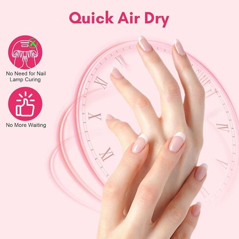 Makartt Super Strong Nail Glue for Press ons: Acrylic Nail Tips-Fake Nails-Salon Quality, Brush On, Quick Dry, Easy Application Durable & Long-Lasting Fast Glue False Nails in Kuwait