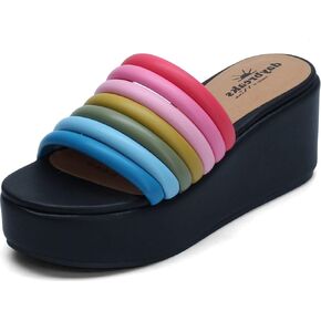 NINA Daybreaks Verve Women's Flatform Slippers Shoes - Versatile, Stylish and Comfortable Platform Sandals - Light & Cushioned Womens Shoes