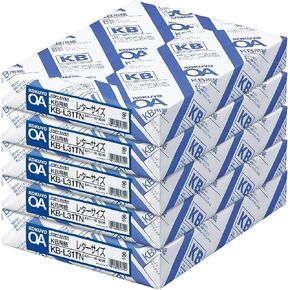 Kokuyo KB Paper, Paper Thickness 0.09 mm, 64gsm, 80 Bright (ISO), 500 Sheets, FSC Certified (5 Pack, US Letter)