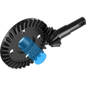 COOWOO RC Differential Axle Gears Upgrade Parts Set for 1/10 TRX-4 or TRX-6 RC Trucks, 33T/12T Overdrive 9% Speed Increase - Made of Hardened Steel (Black)