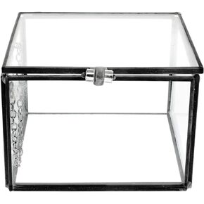 Forever Flower Gift Box Glass Keepsake Box Holder Jewelry Display Organizer Trinket Ring Box Craft Necklace Gift Box