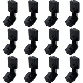 12Pcs 3030 Series L-Shape Corner Brackets Right Angle Interior Inside Corner Connector Joint Bracket with Screws for 3030 3060 3090 30120 Aluminum Extrusion Profile Slot 6mm