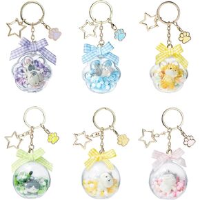 Cat You DIY Keychain Series-2 Blind Box 1PC (1 of 7 Possible Styles) Key Chain, Cute Figurine Pendant Birthday Gifts