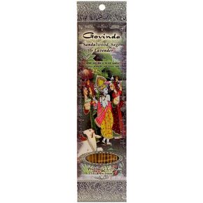 Govinda - Sandalwood, Sage & Lavender - Ramakrishnananda Hand-Rolled Stick Incense