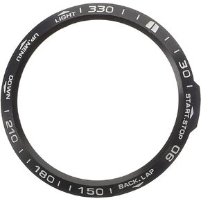 Compatible for Garmin Fenix 6X Watch Bezel Ring Stainless Steel Watch Frame Protective Case Anti Scratch Bumper Cover Shell Black