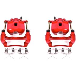 Power Stop Front S2796 Pair of High-Temp Red Powder Coated Calipers