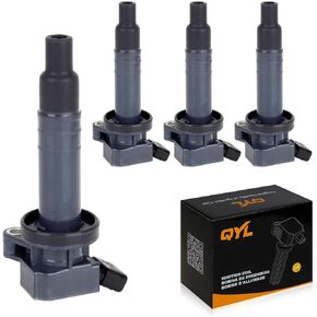 QYL Pack of 4Pcs Ignition Coils Replacement for Chevrolet Prizm/Toyota Celica Corolla Matrix Mr2 Spyder/Pontiac Vibe #UF247 9091902239 C1249 5C1074