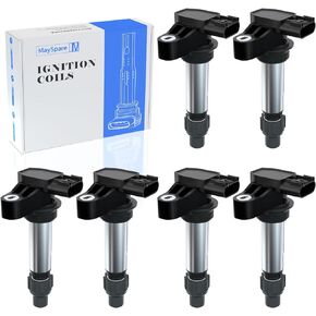 MaySpare 6 ignition coil pack compatible with GMC Acadia, Buick Enclave, Chevrolet Traverse Impala Camaro Equinox, Cadillac SRX CTS, Suzuki XL7, V6 3.0L 3.6L replacement UF569 D515C C1555