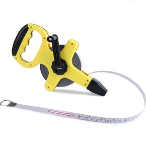 Lichamp Long Tape Measure 165FT/50M, SAE Metric Measuring Tape Reel with Accurate Steel Tape