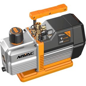 نافاك NP7DP مضخة فراغ | محرك تيار متردد ثنائي المرحلة | الجهد المزدوج | طقم مضخة فراغ مكيف الهواء | ضمان لمدة سنة | لإخلاء معدات التدفئة والتهوية وتكييف الهواء | 15 ميكرون | مضخة فراغ التدفئة والتهوية وتكييف الهواء | سلسلة برو | معدل تدفق 7 قدم مكعب في ال in Kuwait