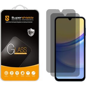 Supershieldz (2 Pack) (Privacy) Anti Spy Screen Protector Designed for Samsung Galaxy A15 5G, Tempered Glass, Anti Scratch, Bubble Free