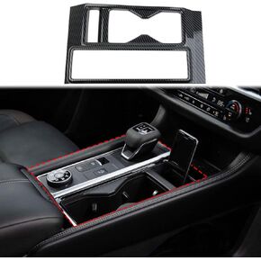 Carbon Fiber Central Control Gear Shift Panel Cup Holder Cover Trim Accessories for 2022-2024 Nissan Pathfinder