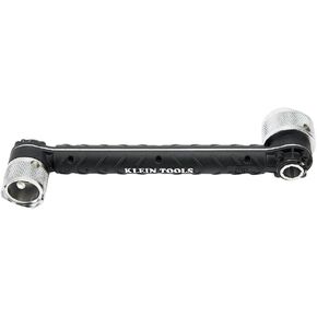 Klein Tools 56999 Conduit Locknut Wrench for 1/2-Inch and 3/4-Inch Connectors, Direct Drive Heads Rotate