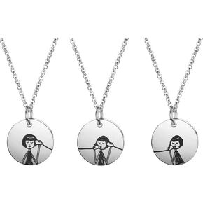 مجموعة قلادة Sweet 3 Friends Megaphone Girl من مجوهرات الأم والابنة قلادة BFF in Kuwait