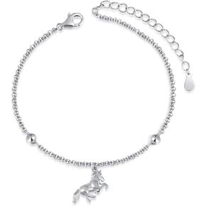 Sterling Silver Unicorn Bracelet Women Teen Girls Graduation Birthday Christmas Gift Jewelry