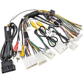 RED WOLF Car Radio T-Harness Wiring OBDII Connector Plug for Select Toyota 2012-2019 HRN-RR-TO2 Retain Steering Wheel Control AMP Interface Compatible with Meastro ADS-MRR Module Aftermarket Stereo
