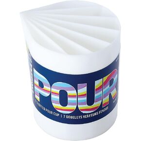 FolkArt, 7-Slotted Drizzle Divided Cup Perfect for Fluid Paint Pouring Arts and Crafts Projects, 50428