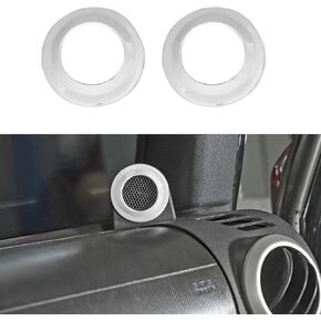 RT-TCZ A Pillar Speaker Trim Cover Interior Decoration Accessories for 2007-2014 Jeep Wrangler JK JKU (Blue)