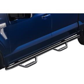 N-Fab Nerf Steps | Textured Black, Wheel-to-Wheel | G1583CC-TX | Fits 2015-2022 GMC/Chevrolet Canyon / Colorado Crew Cab 5' Short Bed, SRW Gas / Diesel