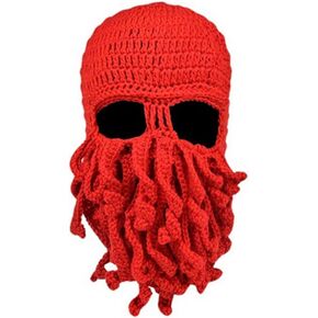 Women Men Winter Warm Octopus Entacle Beanie Wind Mask Knit Hat Cthulhu Fisher Cap