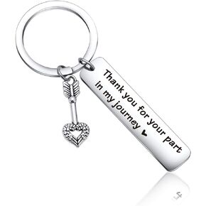 Teacher Appreciation Gifts Personalized School Counselor Keychain Thank You for Your Part in My Journey