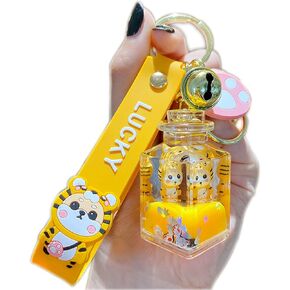 BEXOA لطيف المفاتيح Kawaii شيبا Inu السائل العائمة المفاتيح على ظهره سحر السوار سوار حلقة رئيسية لفتاة النساء in Kuwait