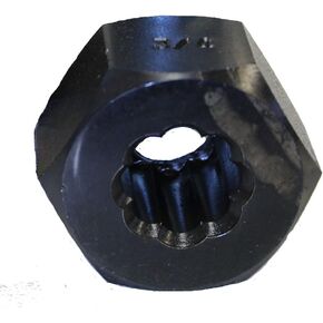 صامولة مضلعة بديلة باللون الأسود مقاس XLN34B (لمسامير العروة مقاس 3/4 بوصة)، عبوة واحدة in Kuwait